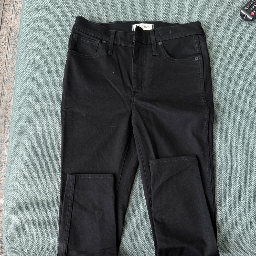 Madewell Women's Black Skinny Jeans 10” high rise petite